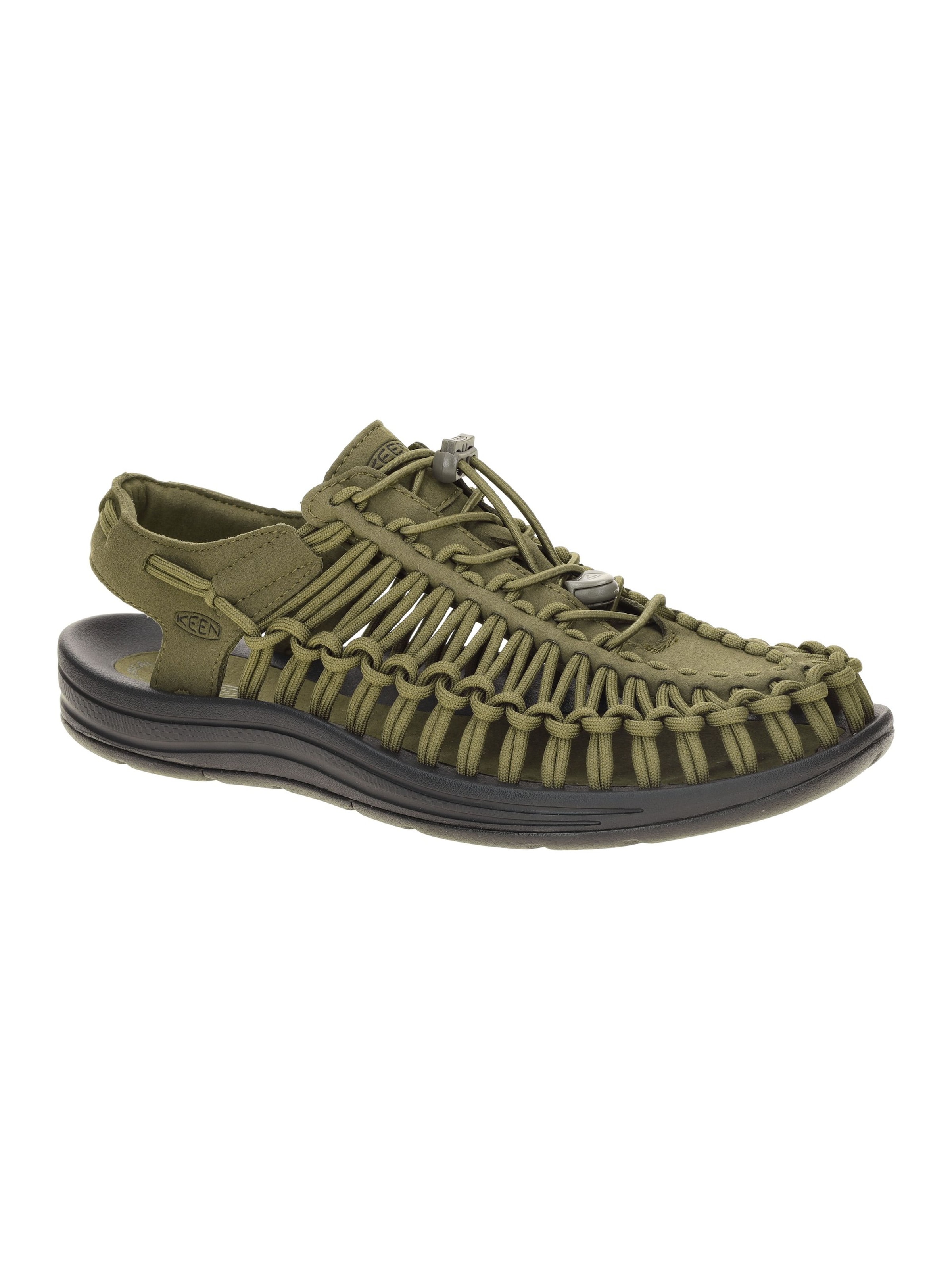 KEEN Sandal 'KEEN Uneek Sandale grün schwarz Herren 1023381' i grön: framsida
