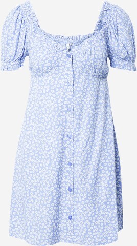 Robe-chemise NLY by Nelly en bleu : devant