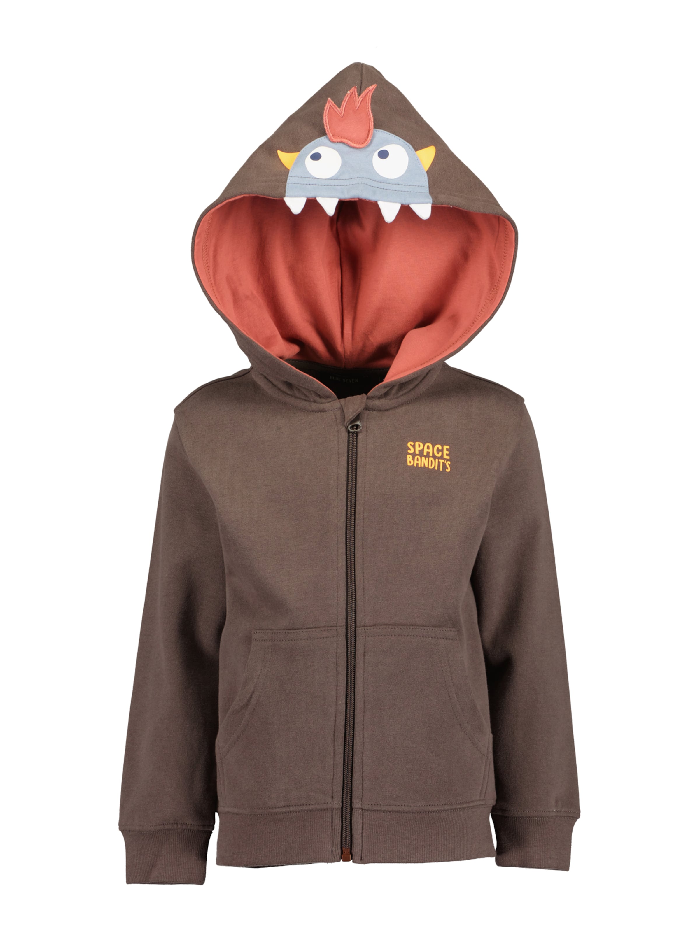 BLUE SEVEN - Sudadera con cremallera en marrón