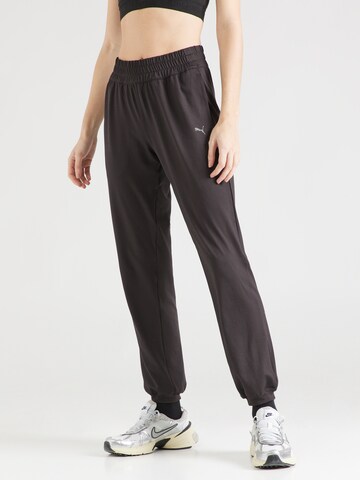 PUMA Tapered Sporthose 'Studio Foundations' in Braun: Vorderseite