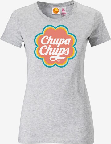 LOGOSHIRT T-Shirt 'Chupa Chups' in Grau: predná strana