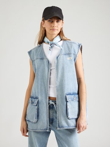 Gilet Karo Kauer en bleu : devant