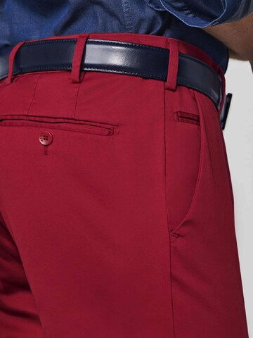 Regular Pantalon chino 'Bonn' MEYER en rouge