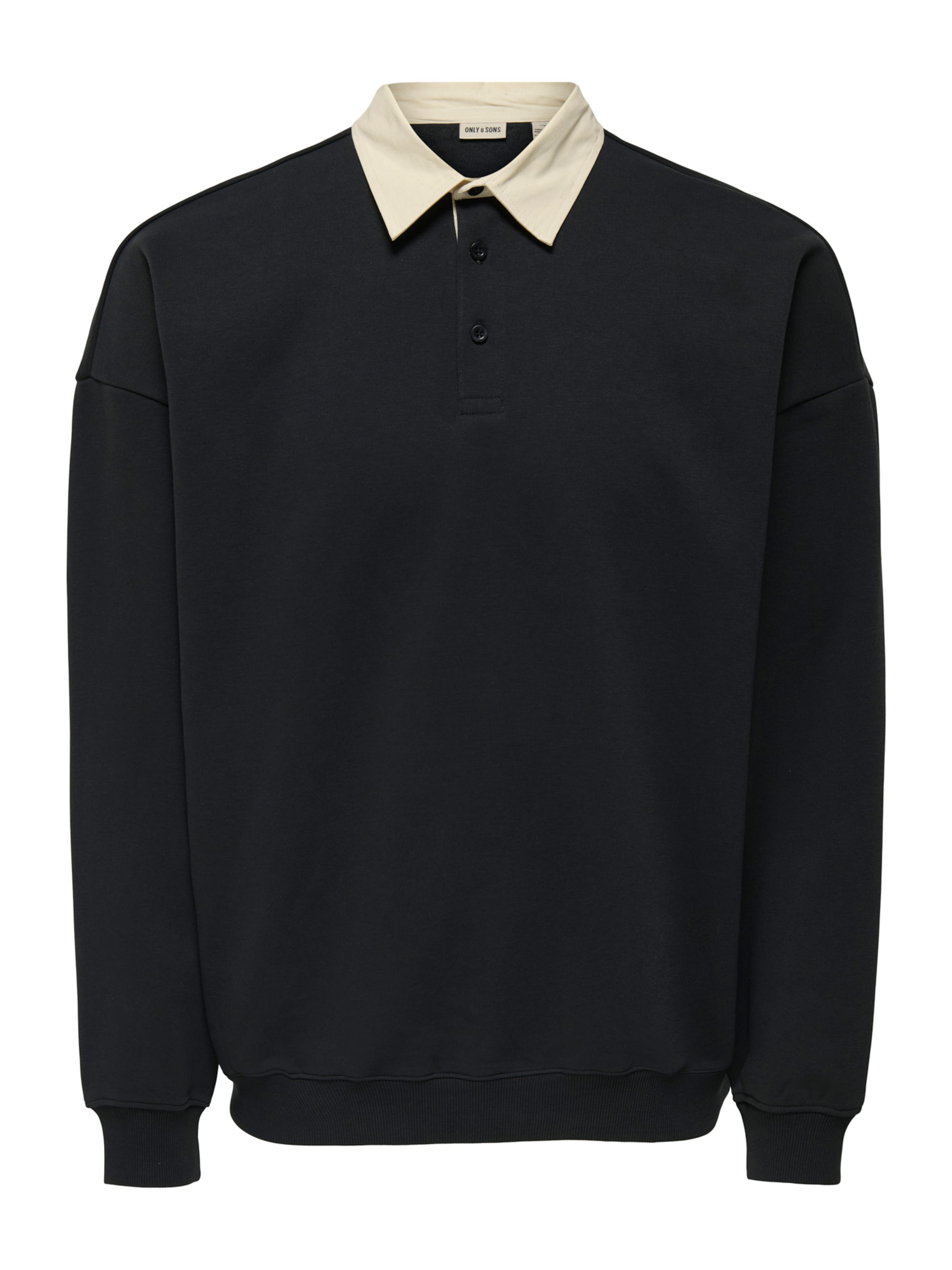 Only & Sons Sweatshirt 'ONSJeffrey' in Black: front