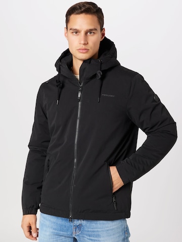 Ragwear Between-Season Jacket 'RYTEL UPGRADE' in Black: front