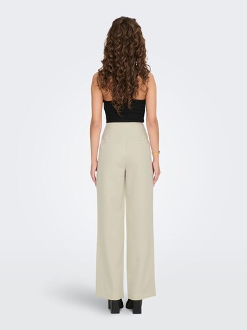 ONLY Wide Leg Hose 'Maia' in Beige