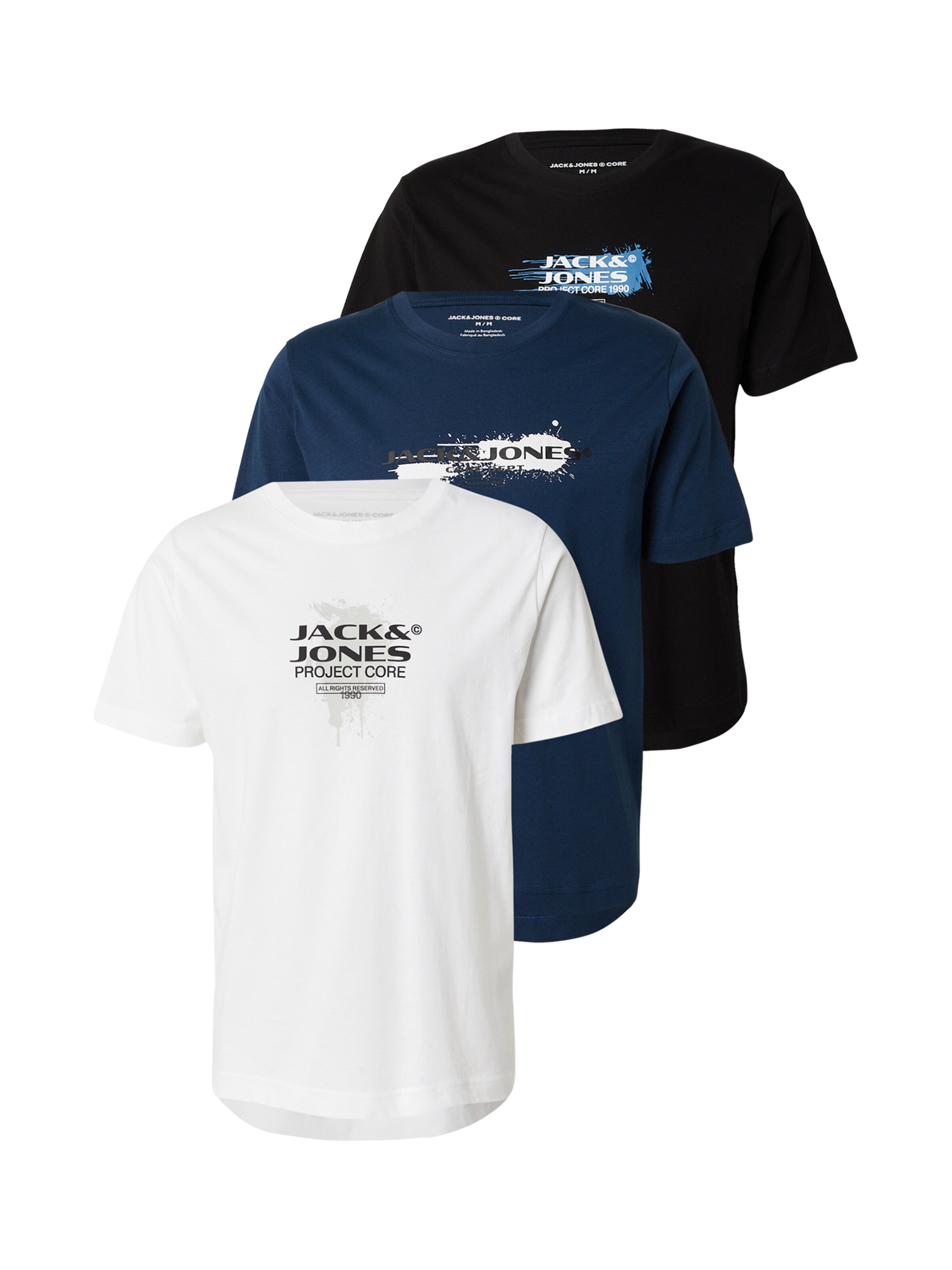 JACK & JONES Póló - kék: elől