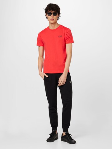 EA7 Emporio Armani T-Shirt in Rot