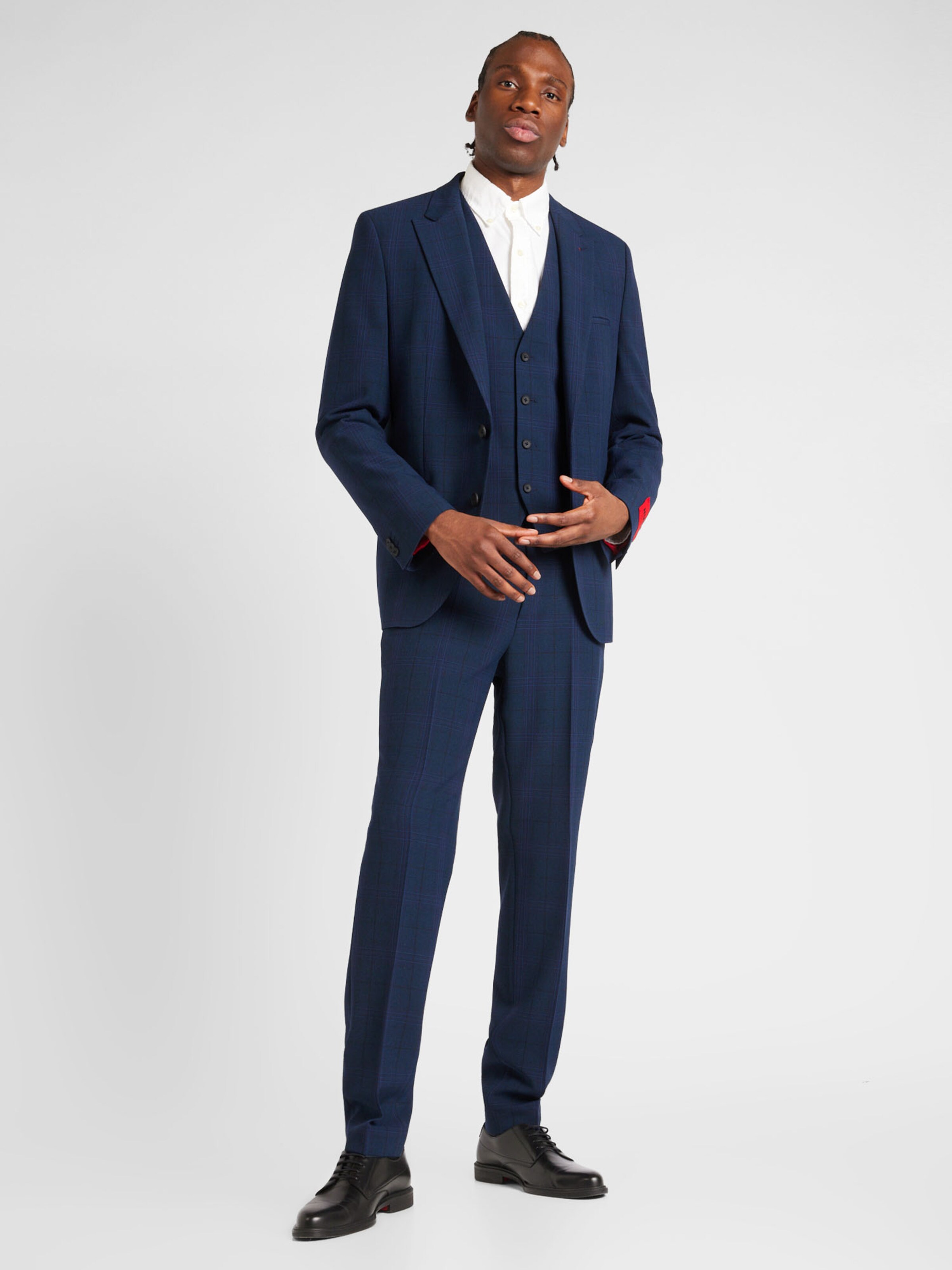 HUGO Red Slim fit Suit Arti Hesten in Navy Dark Blue ABOUT YOU