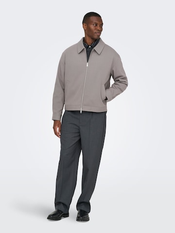 Only & Sons Between-season jacket 'ONSLEO' in Grey