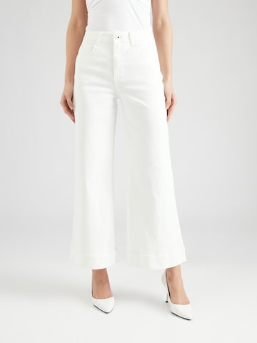 ABOUT YOU x Iconic by Tatiana Kucharova Wide leg Jeans 'Georgia' in White: front