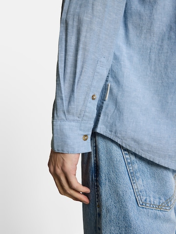 TOM TAILOR Regular fit Button Up Shirt in Blue