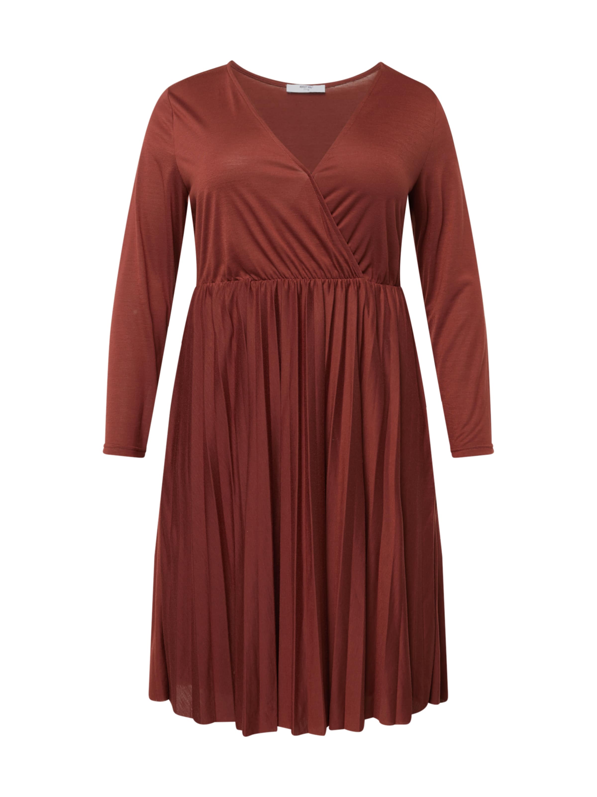 ABOUT YOU Curvy - Vestido &#x27;Cleo Dress&#x27; en marrón: frente