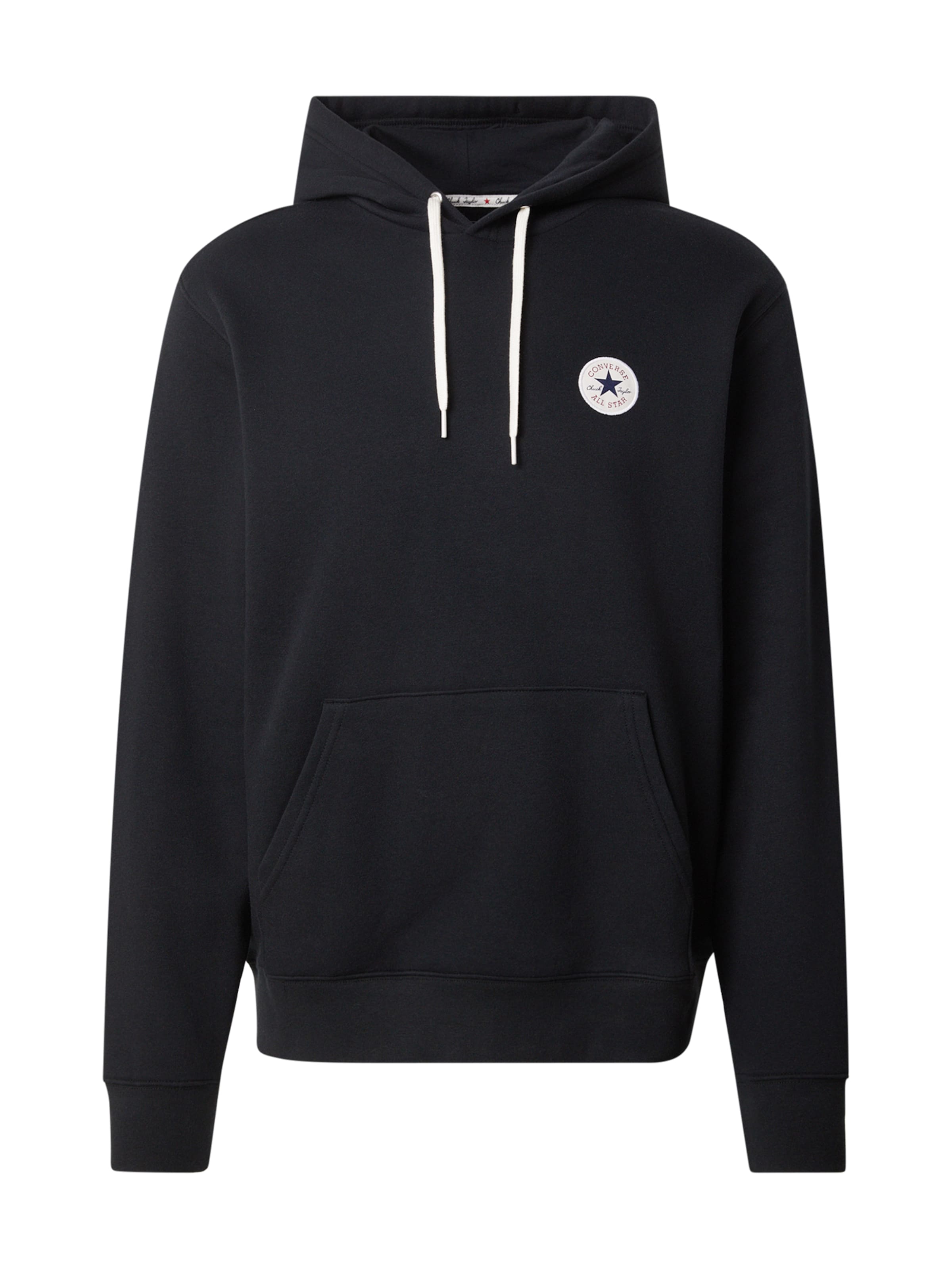CONVERSE - Sudadera 'CHUCK' en negro: frente