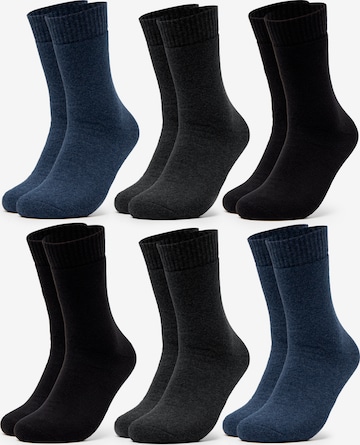 Occulto Socks 'Bille' in Blue: front