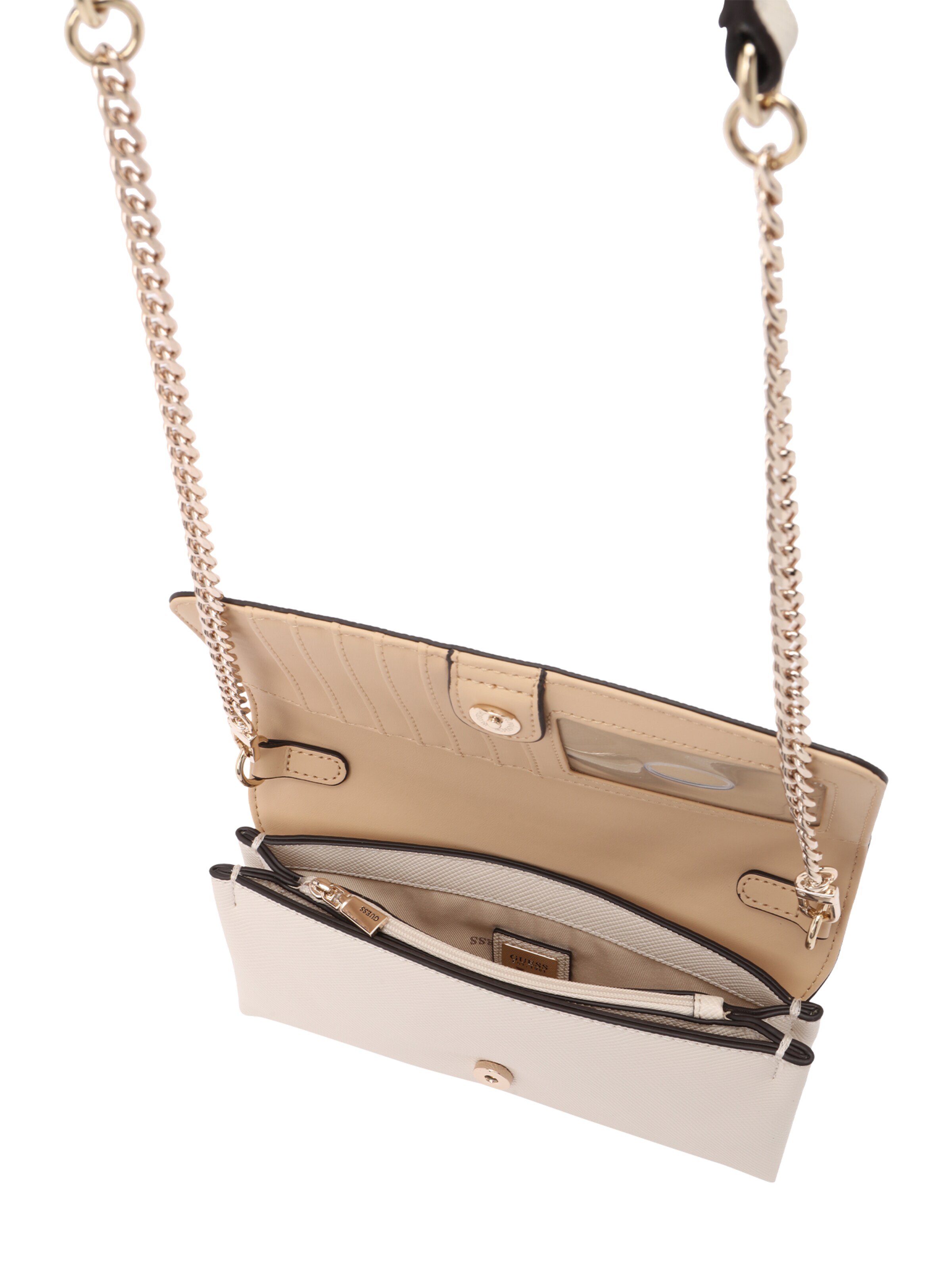 GUESS Psaníčko 'NOELLE II XBODY FLAP ORGANIZER' – béžová