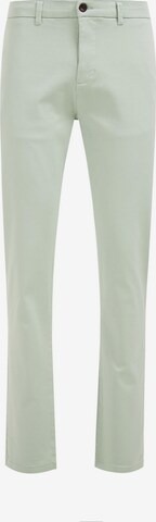 WE Fashion - Slimfit Pantalón chino en verde: frente