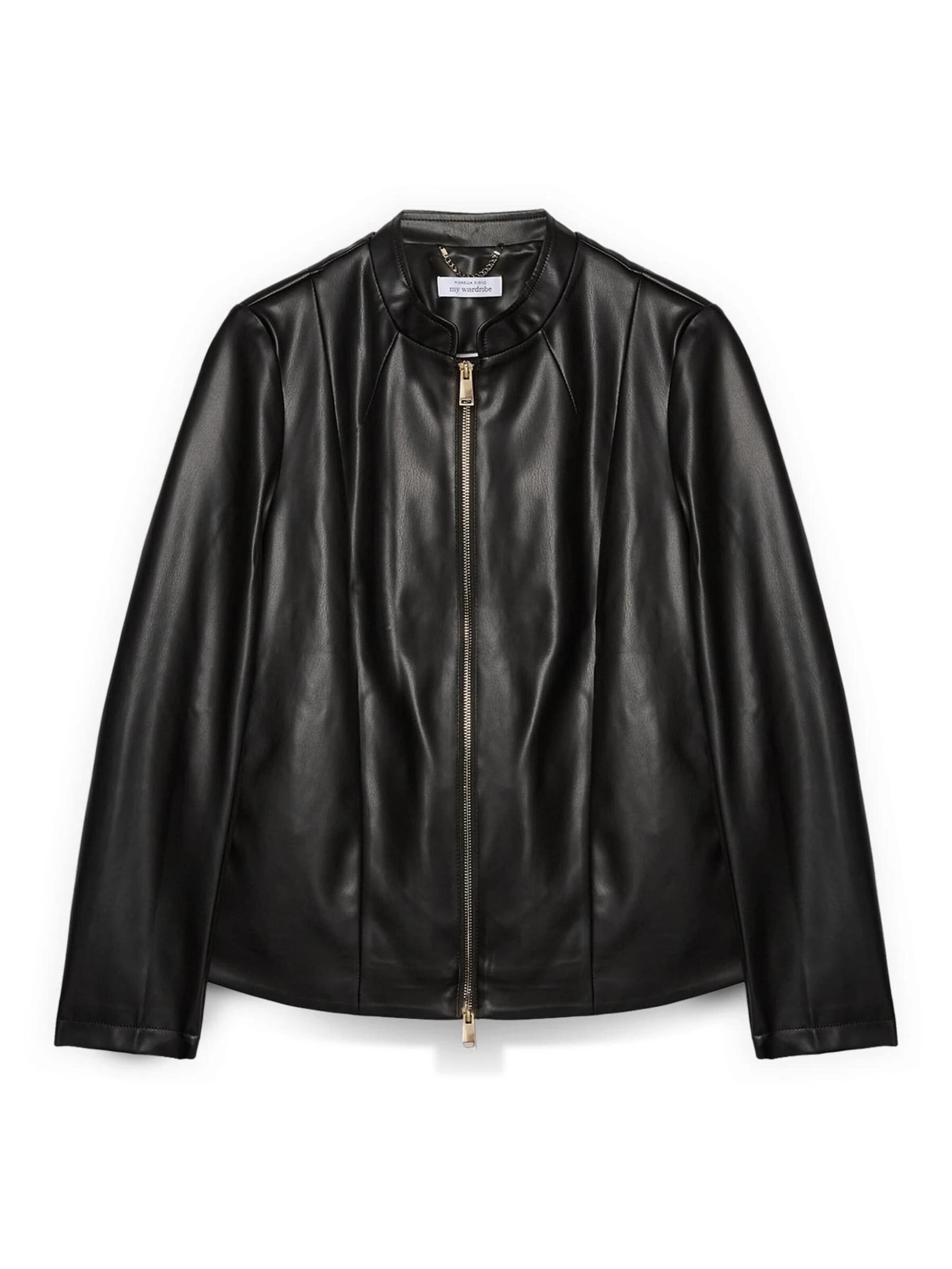 Veste mi-saison Fiorella Rubino en noir : devant