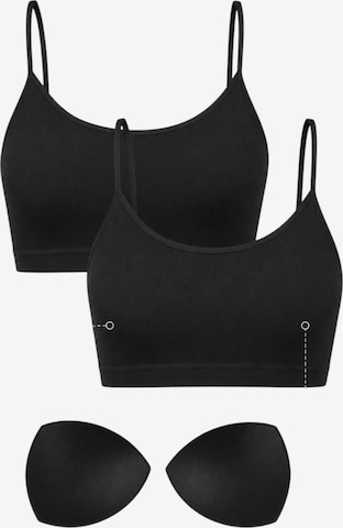 WENOR Bustier Sport bh in Zwart: voorkant