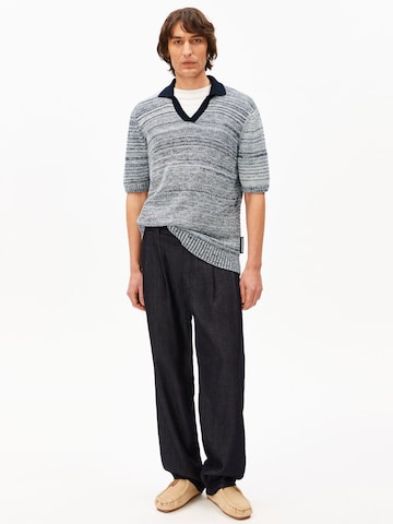 ARMEDANGELS Strickpolo YARNMIX in Blau