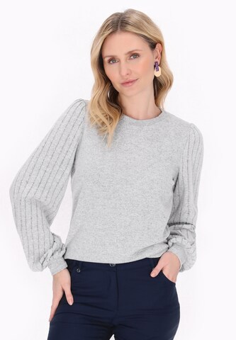 Usha Sweater 'Fashion Look' in Grey: front