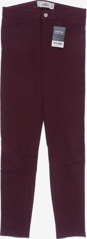 HOLLISTER Pants in XS in Red: front