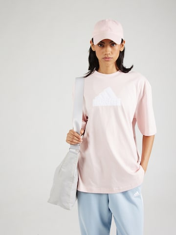 ADIDAS SPORTSWEAR Performance Shirt 'Future Icons Badge Of Sport' in Pink