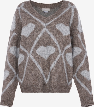 Jalene Sweater in Brown: front
