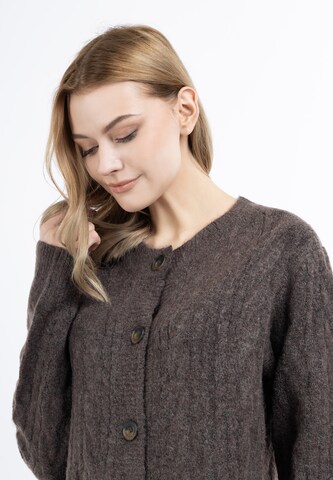 DreiMaster Vintage Knit cardigan 'Zitha' in Brown