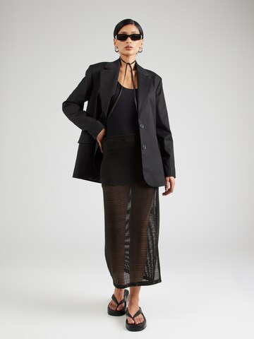 WEEKDAY Top in Zwart