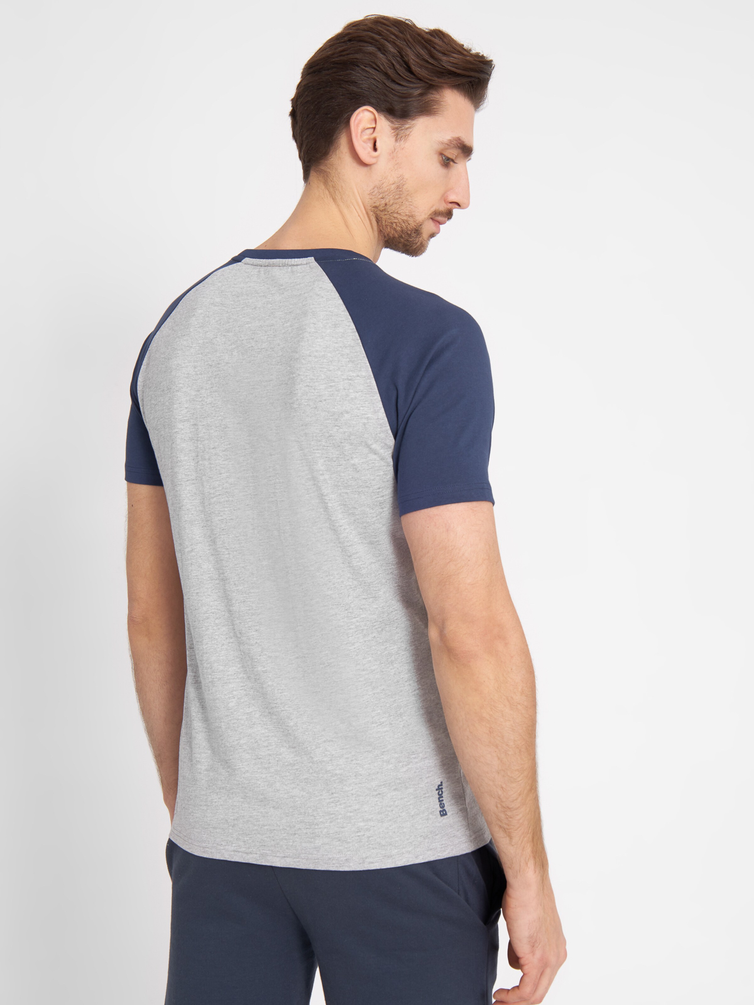 Männer Shirts BENCH T-Shirt 'Hazza' in Blau, Grau - GP88561 Männer Shirts BENCH T-Shirt 'Hazza' in Blau, Grau - GP88561