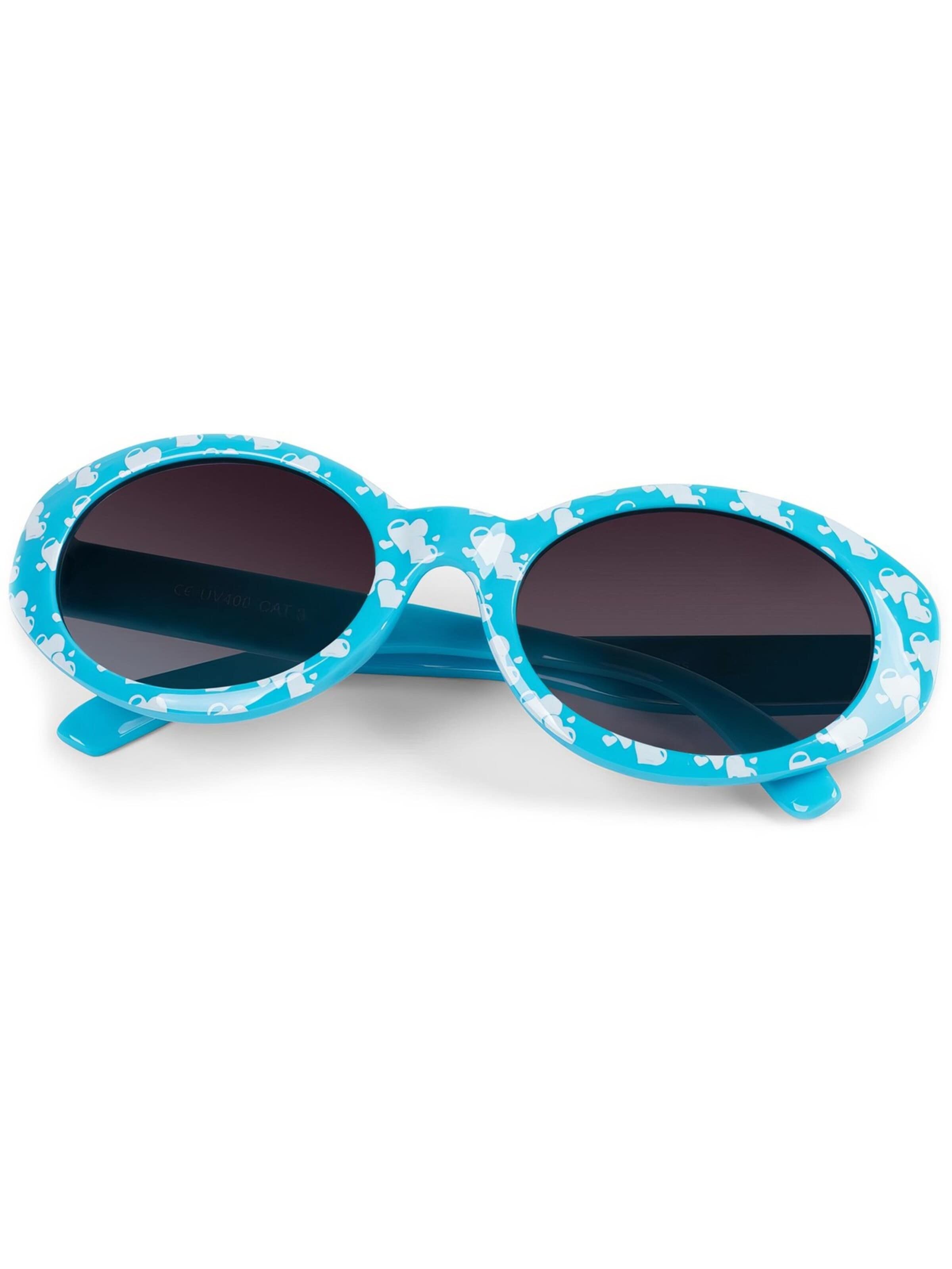 styleBREAKER Sonnenbrille 'Kinder Sonnenbrille mit Herzchen, Mädchen'‌‌‌‌‌‌‌‌‌‌ in Blau