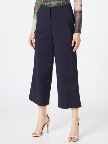 Karen Millen Wide leg Broek in Blauw: voorkant