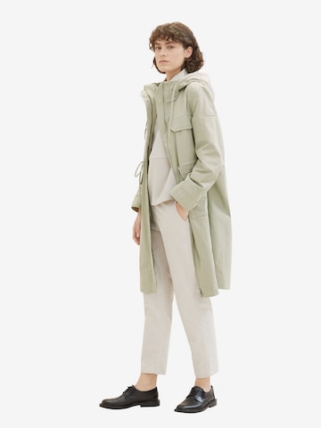 TOM TAILOR Between-Seasons Parka in Green