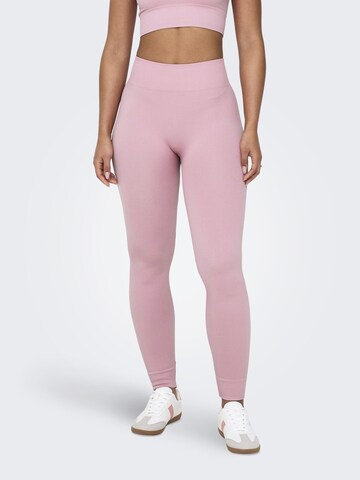 ONLY PLAY Skinny Workout Pants 'ONPJAIA' in Purple: front