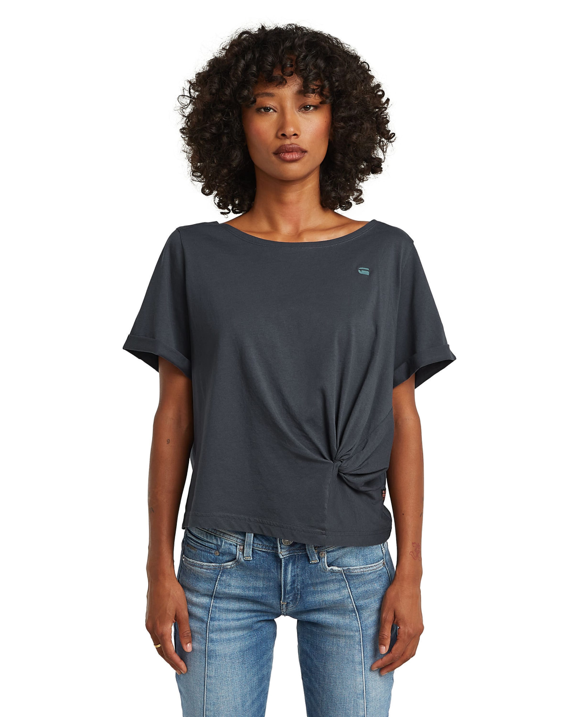 G-STAR Shirt in Grijs: voorkant