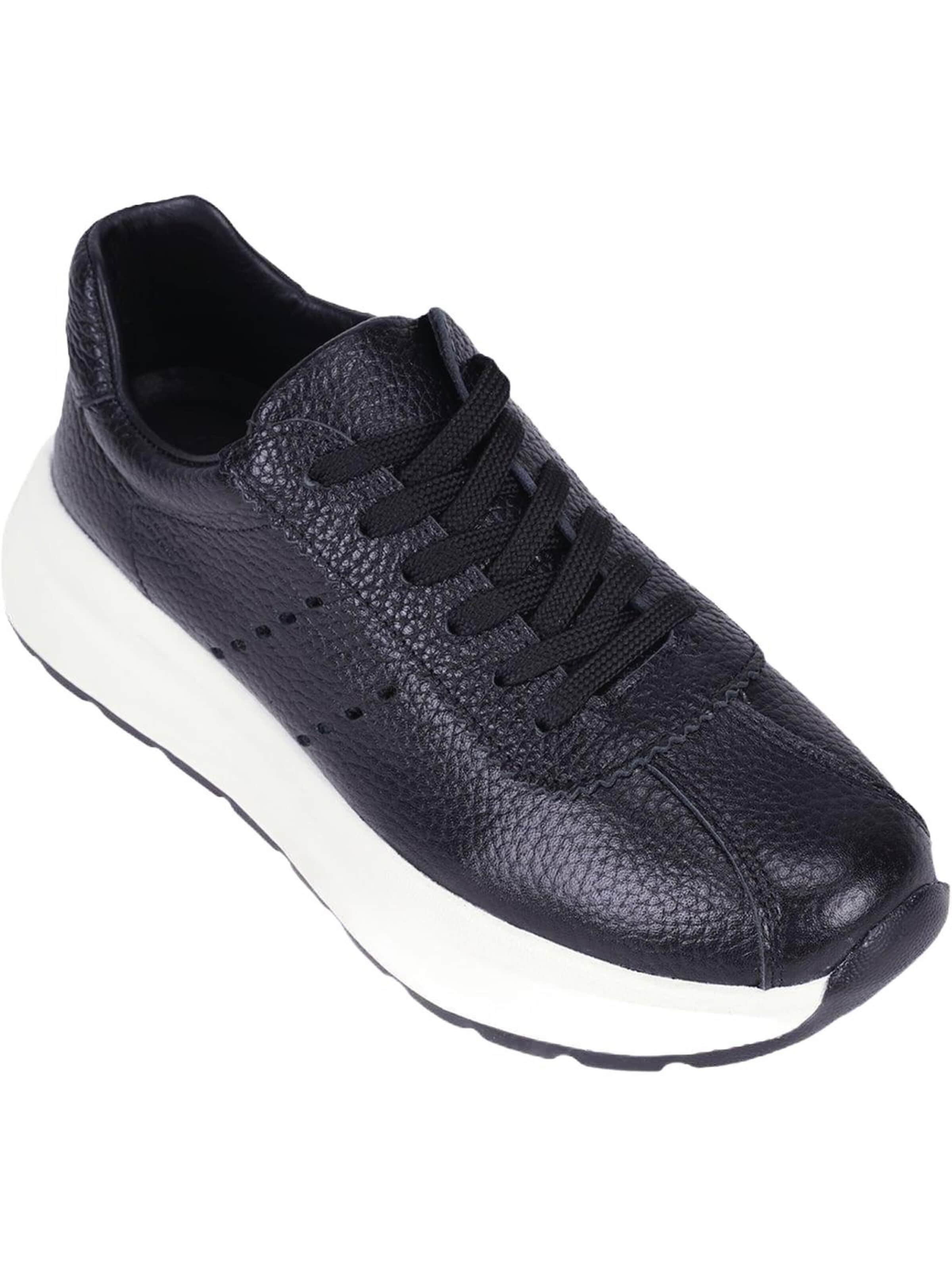 Desa - Zapatillas deportivas bajas 'DESA Damen-Plateau-Sneaker aus Leder' en negro