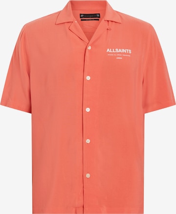 AllSaints - Ajuste regular Camisa 'ACCESS' en naranja: frente