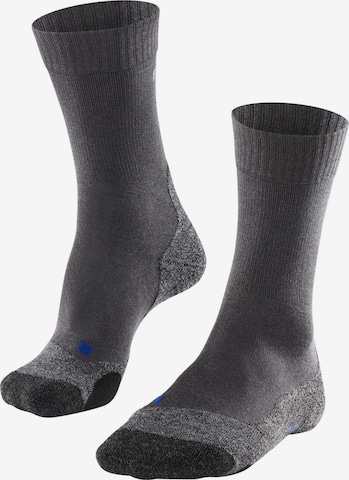 FALKE Sportsocken 'TK2 Explore Cool' in Grau: Vorderseite
