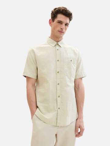 TOM TAILOR Regular fit Button Up Shirt in Green