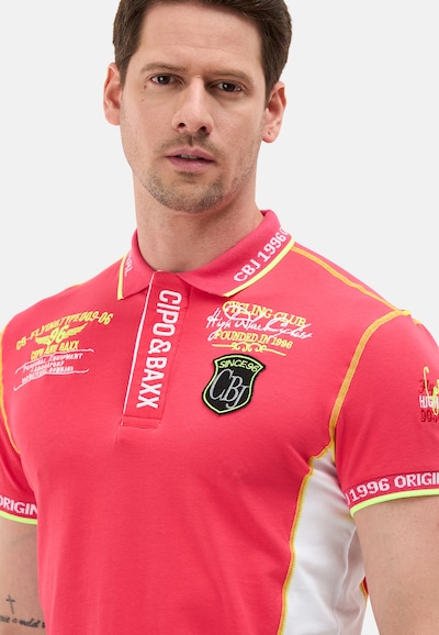 CIPO & BAXX Poloshirt in rot / weiß, Produktansicht