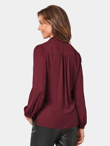 Goldner Blouse in Rood