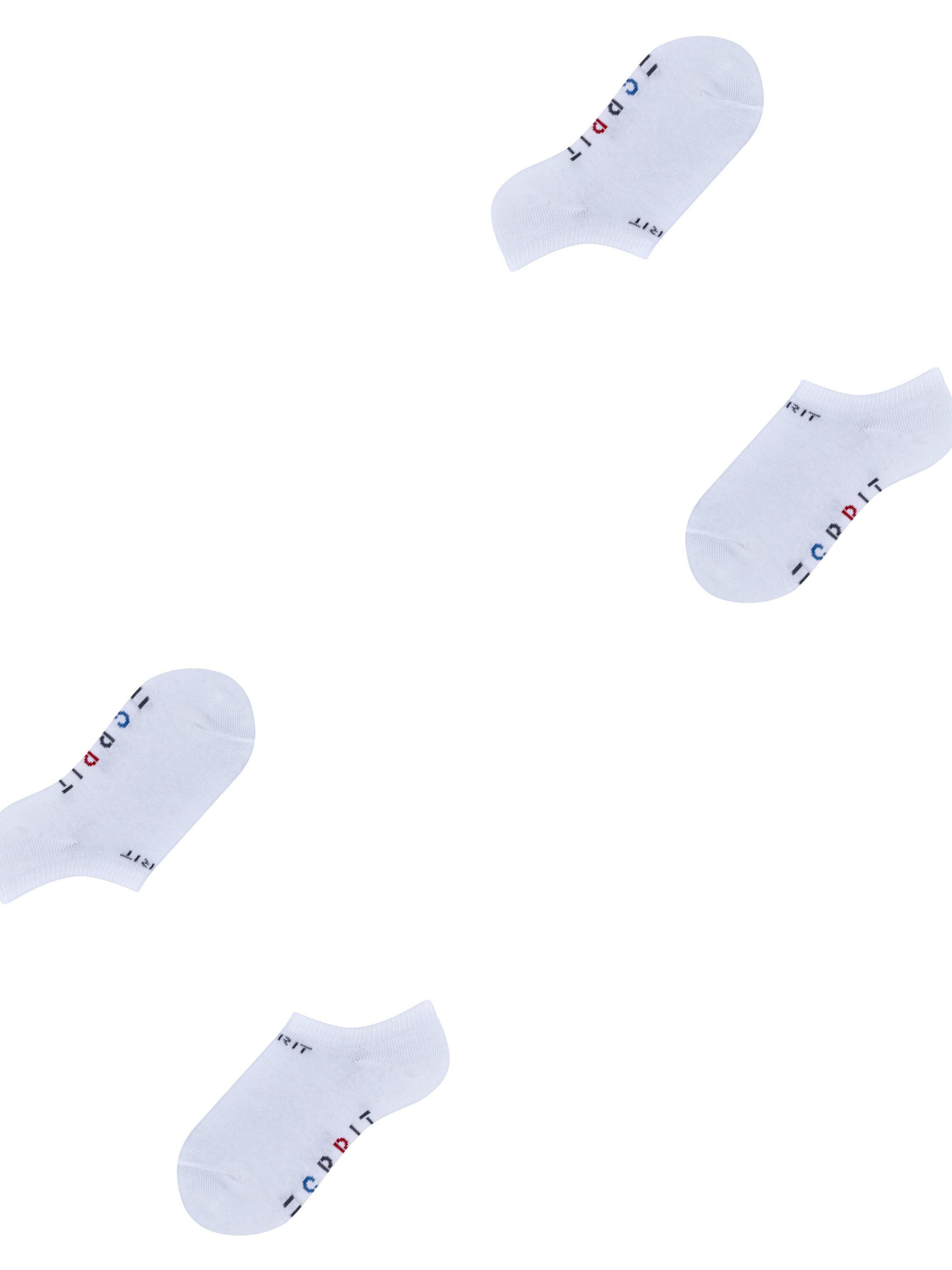 ESPRIT Socken 'Foot Logo 2-Pack'‌‌‌‌‌‌‌‌‌‌ in Weiß