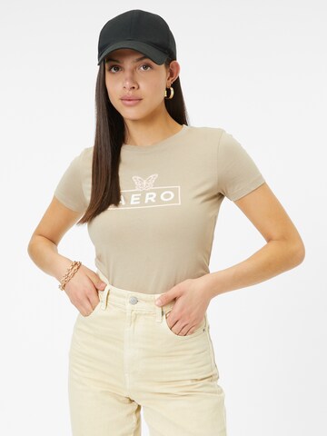 AÉROPOSTALE Shirt 'JUN' in Beige: voorkant