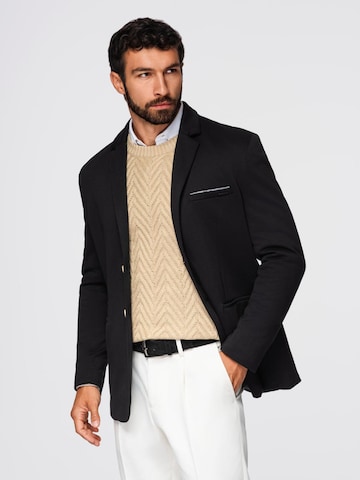 Regular fit Giacca da completo di Ombre in nero: frontale