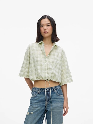 KARL LAGERFELD JEANS Blúzka - Zelená: predná strana