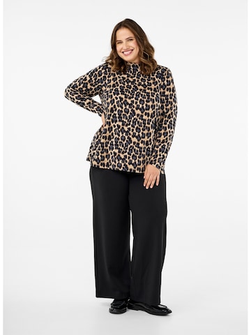 Zizzi Regular Broek 'Flella' in Zwart