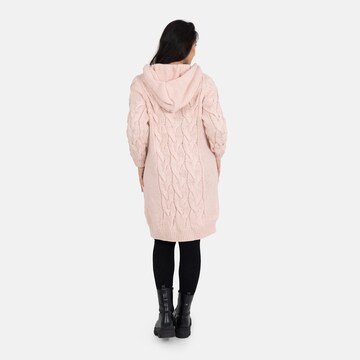 Elara Knitted coat in Pink