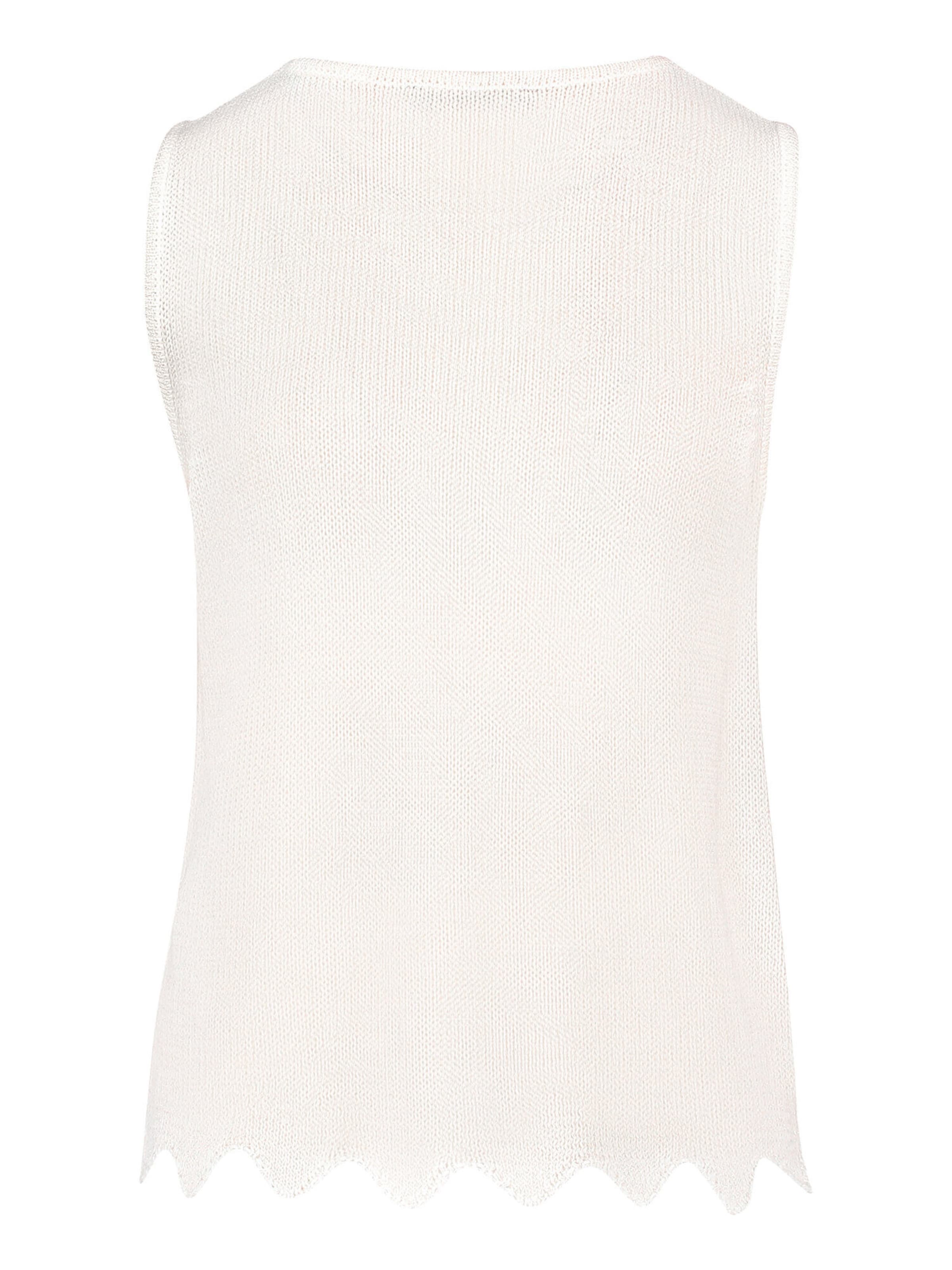 Betty Barclay Strick-Top ohne Arm in Weiß
