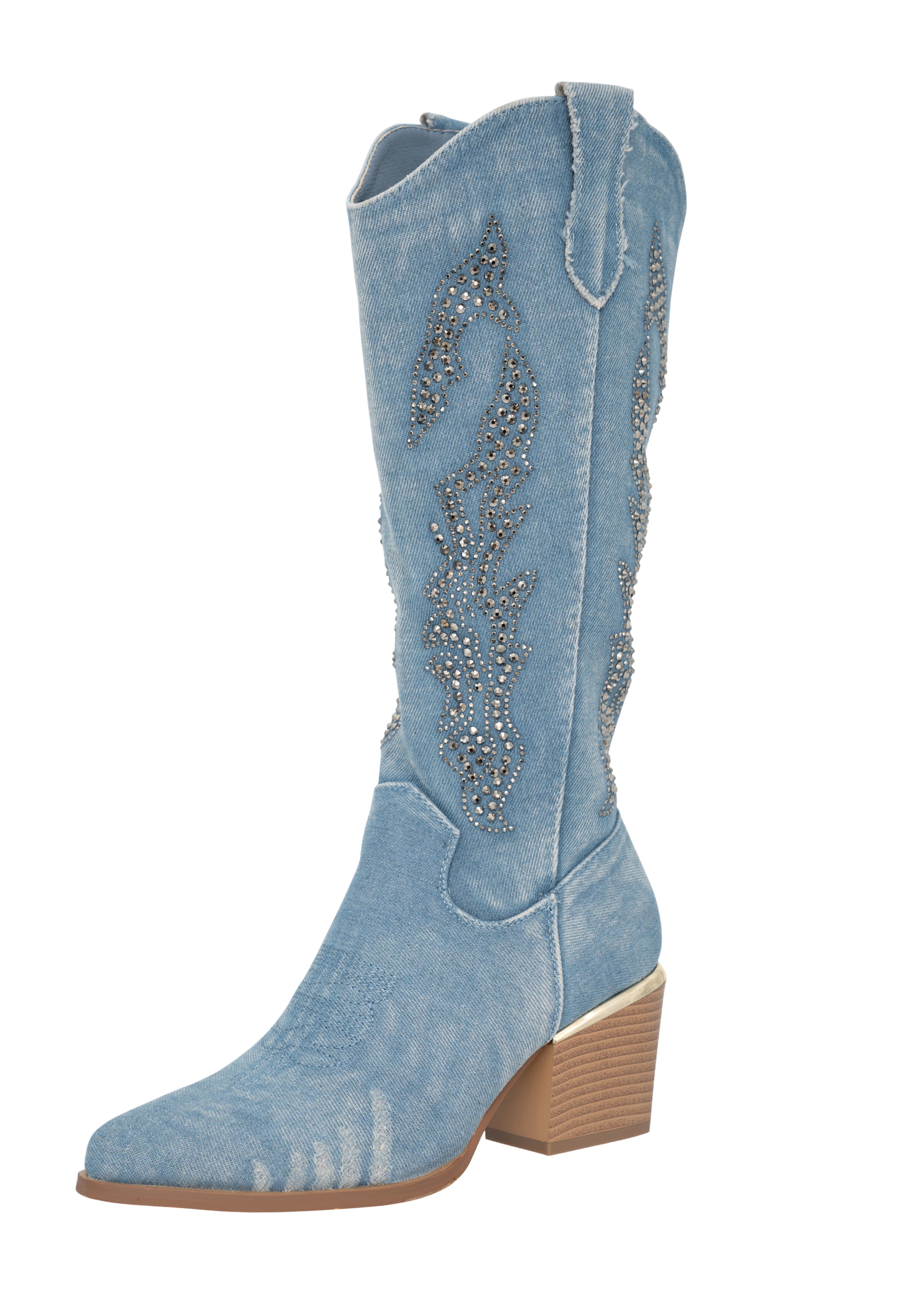 Stivale da cowboy di Salinyang in blu: frontale